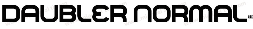 Daubler Normal字体转换